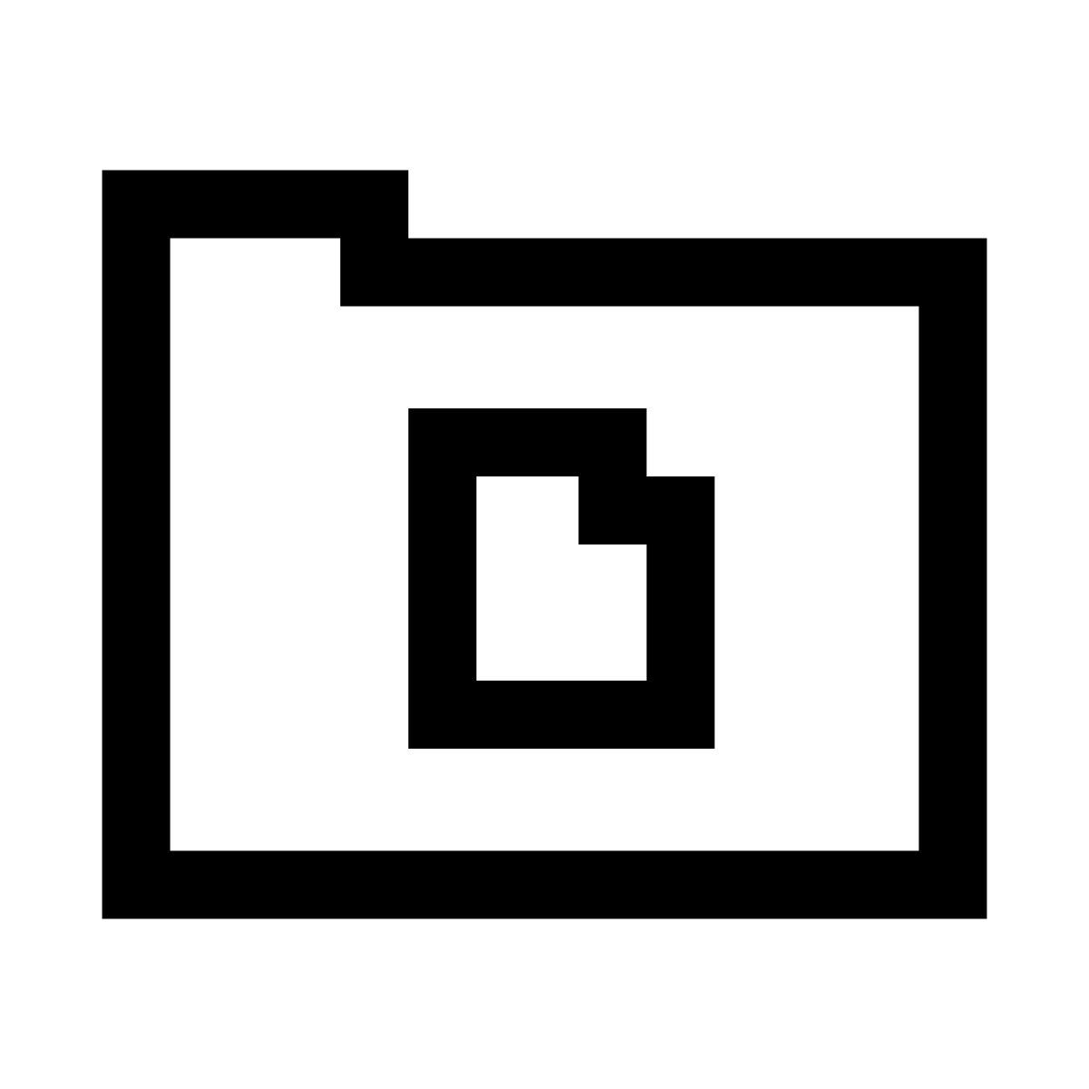 pixels style папка документов icon