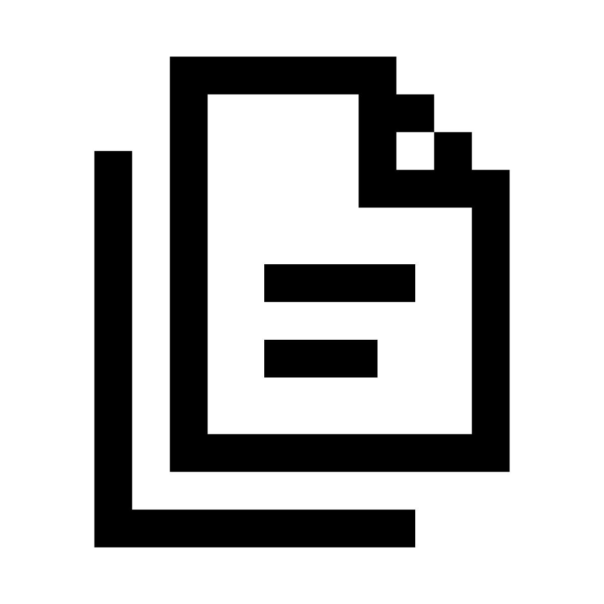 pixels style документы icon