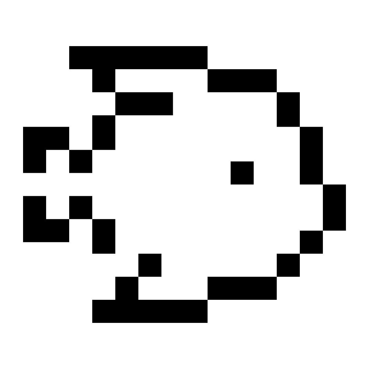 pixels style рыба icon