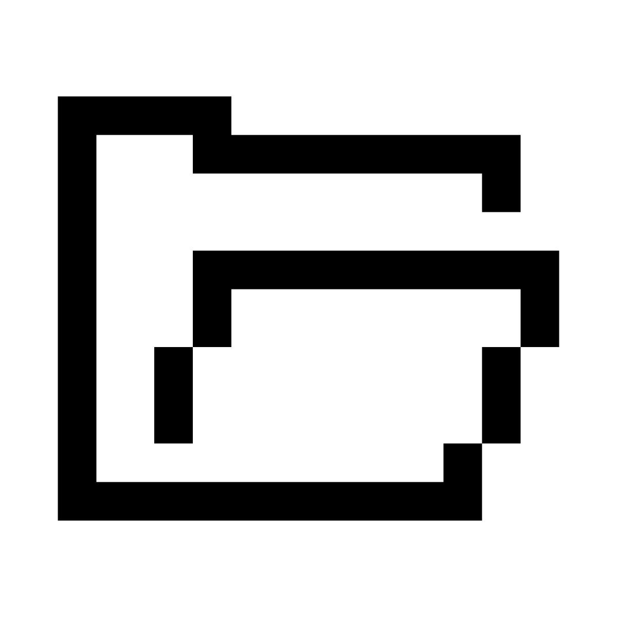 pixels style открыть папку icon