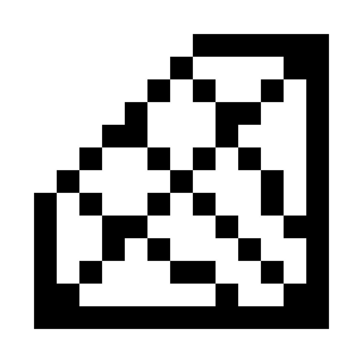 pixels style jewel icon