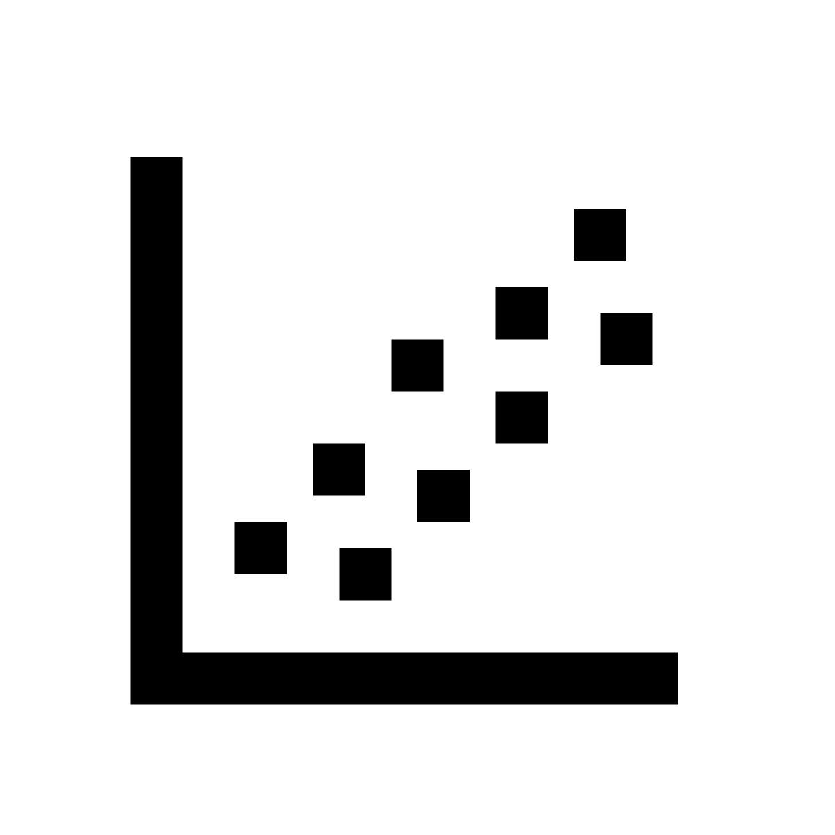pixels style точечный график icon