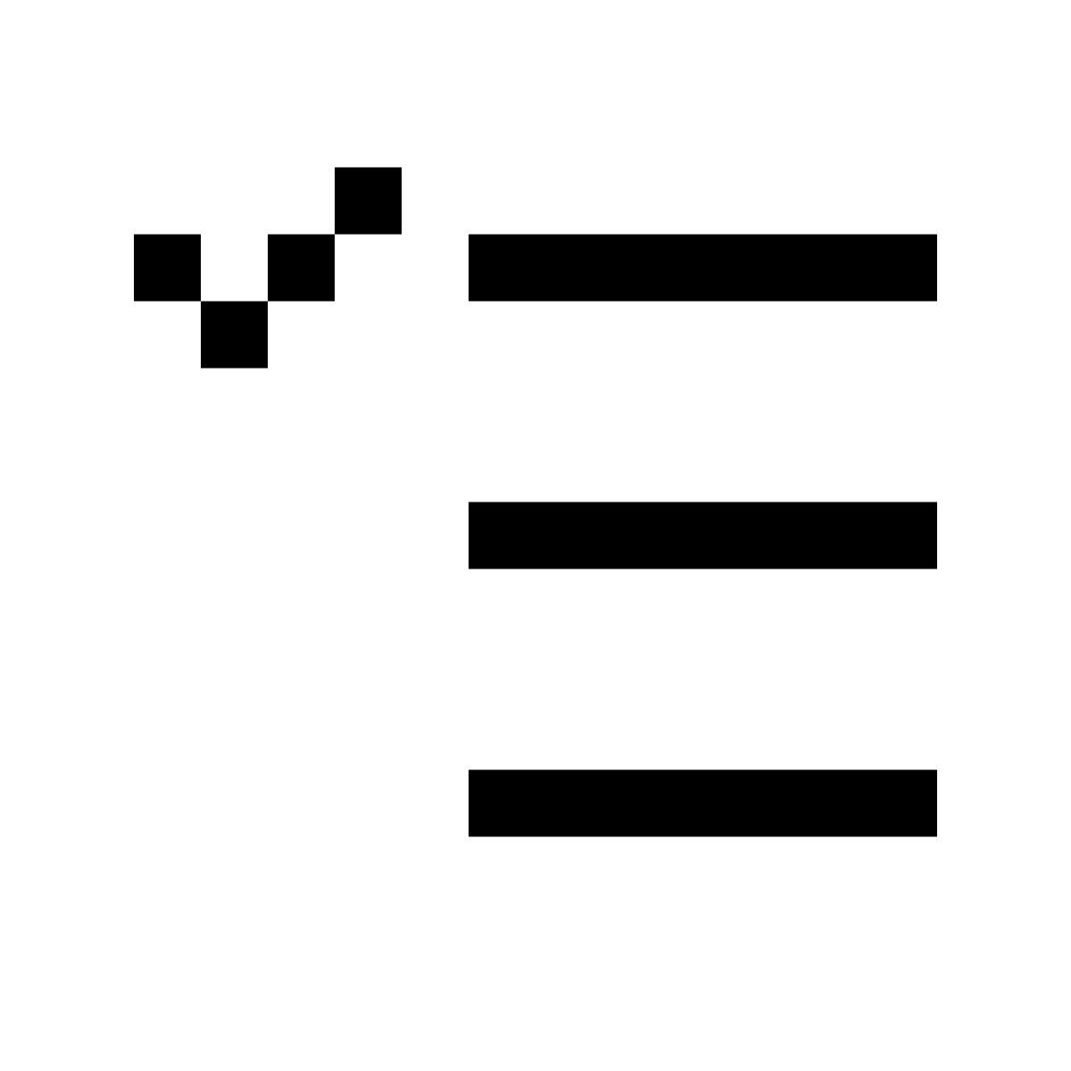 pixels style список задач icon