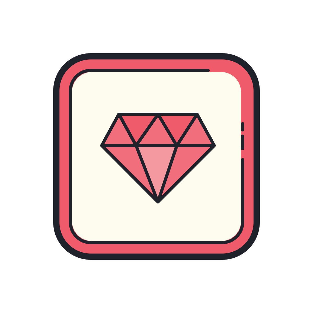 color hand drawn style язык программирования руби icon