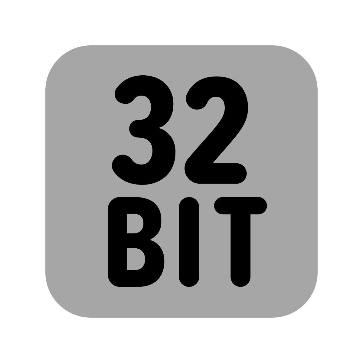 иконка 32 разрядный plumpy стиль