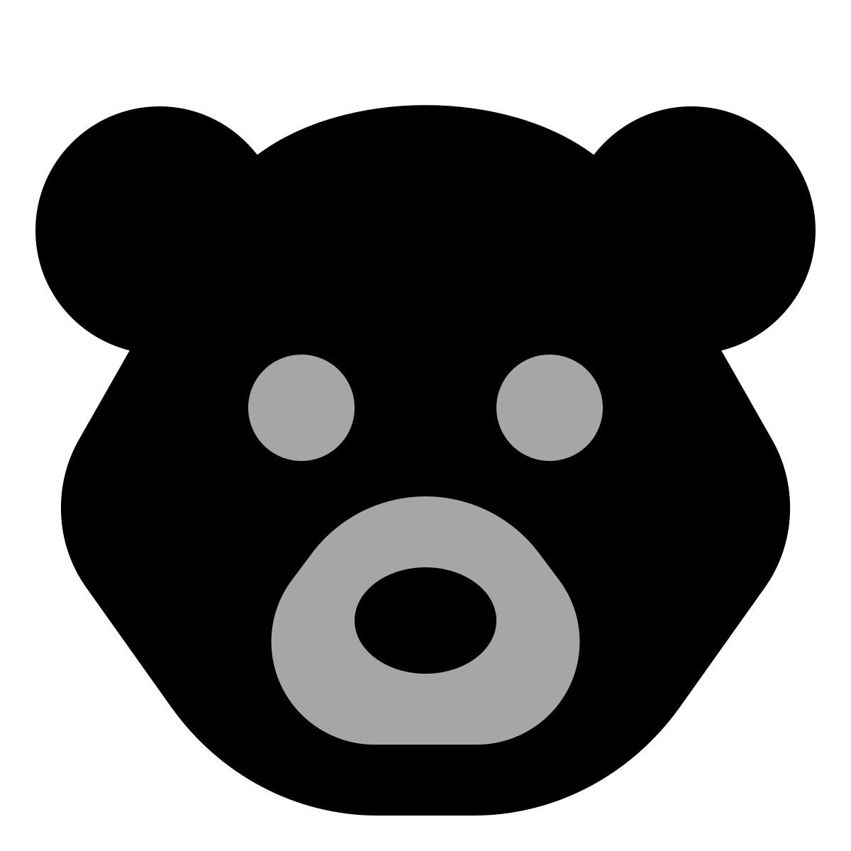 иконка медведь plumpy стиль