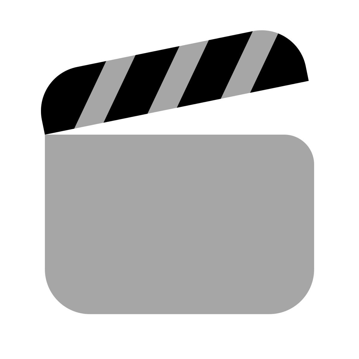 иконка clapperboard plumpy стиль