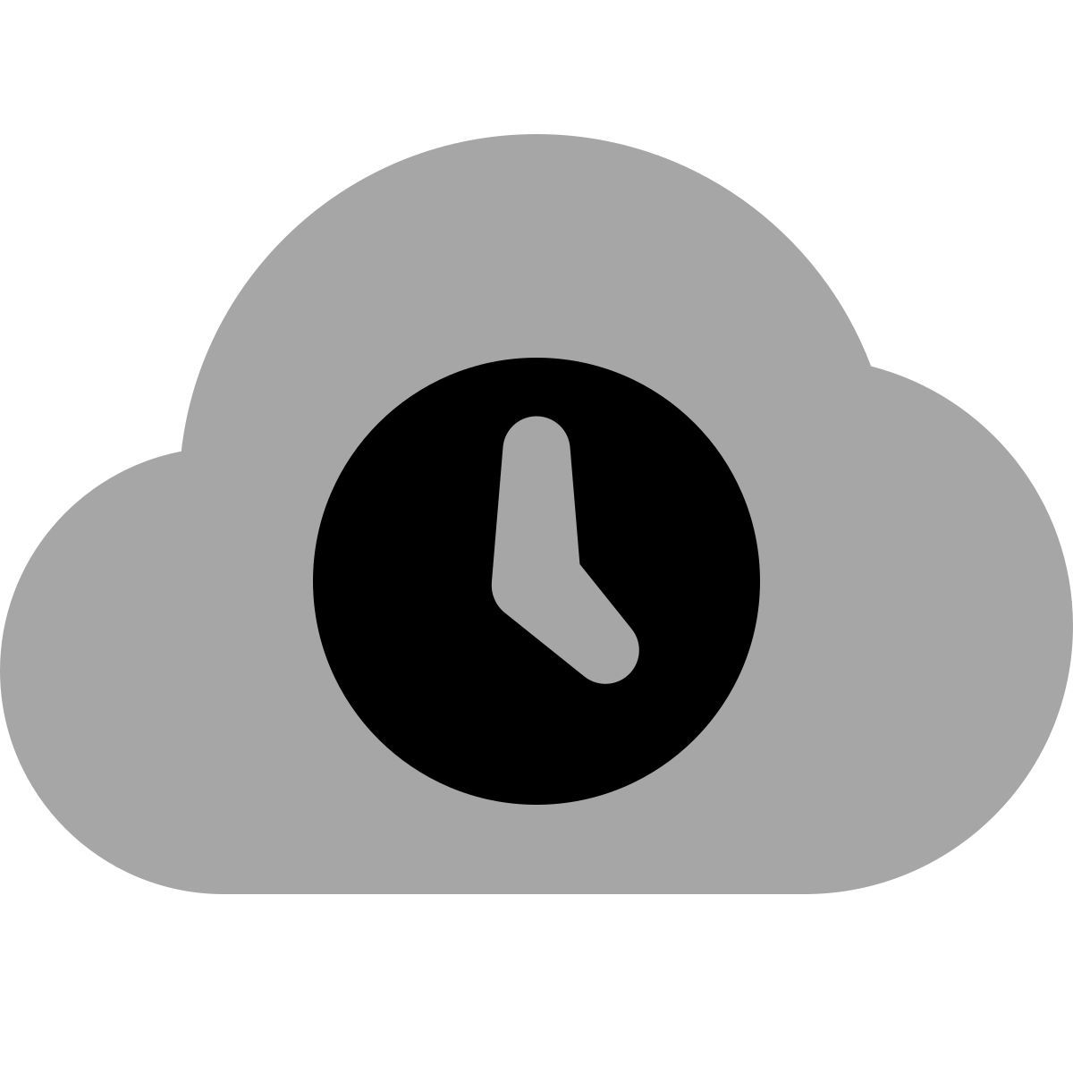 plumpy style облачные часы icon