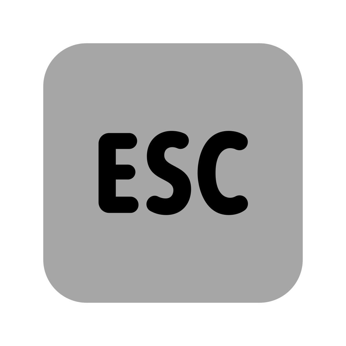 plumpy style esc icon