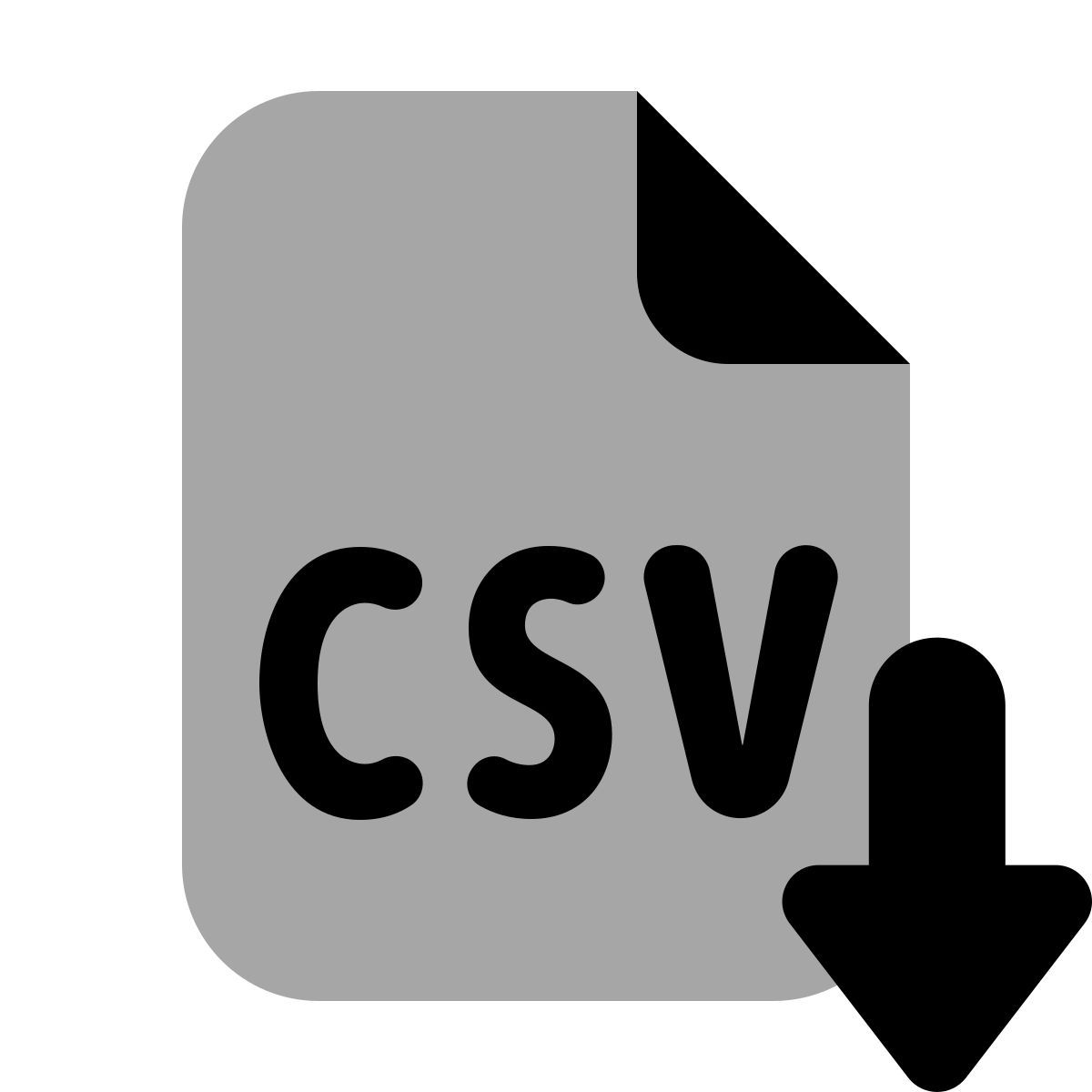 plumpy style экспорт в csv icon