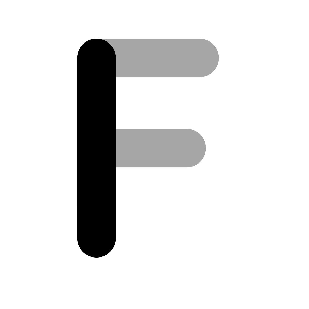 plumpy style f icon
