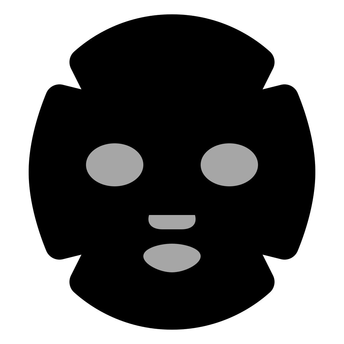 иконка медицинская маска plumpy стиль