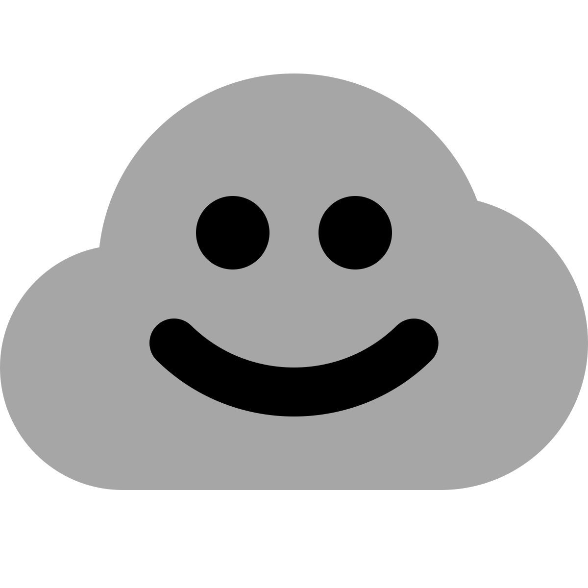 иконка счастливое облако plumpy стиль