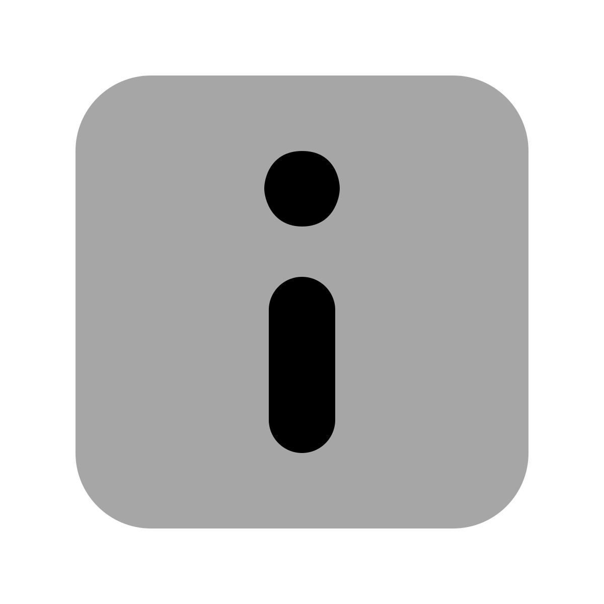 plumpy style знак информации в квадрате icon