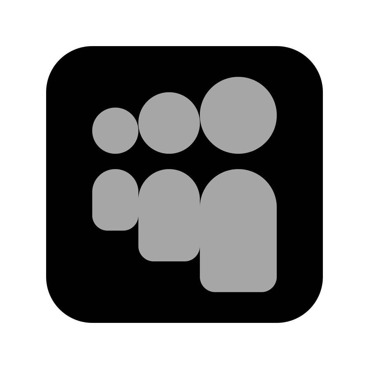 plumpy style myspace в закрашенном квадратике icon