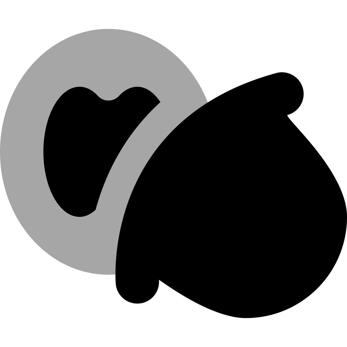 иконка ореховая скорлупа plumpy стиль