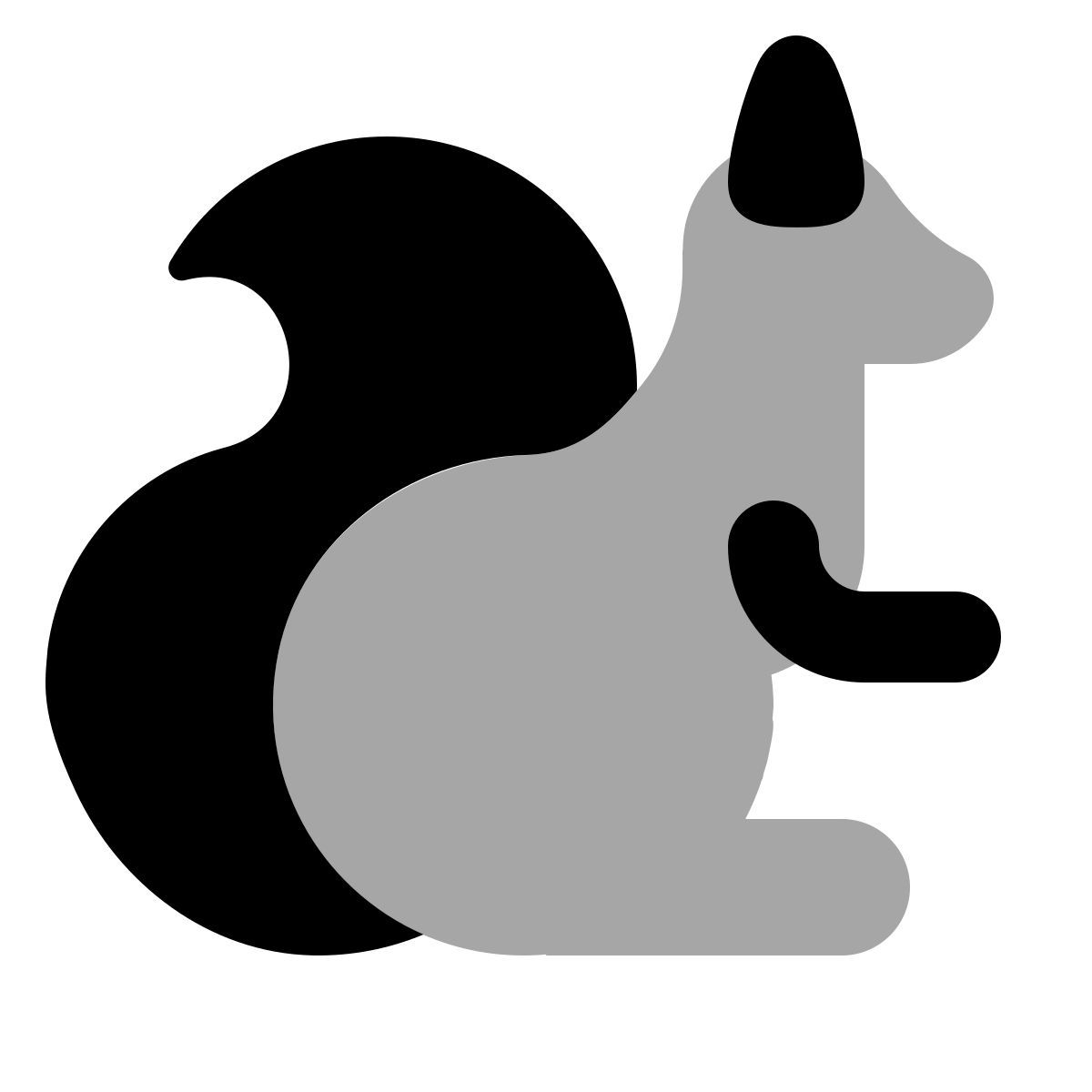 иконка белка plumpy style
