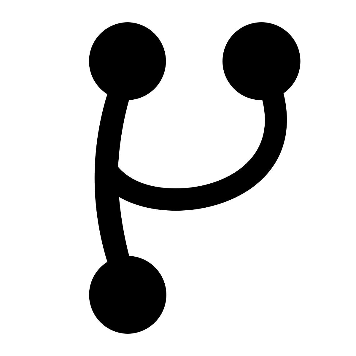 puffy filled style форк icon