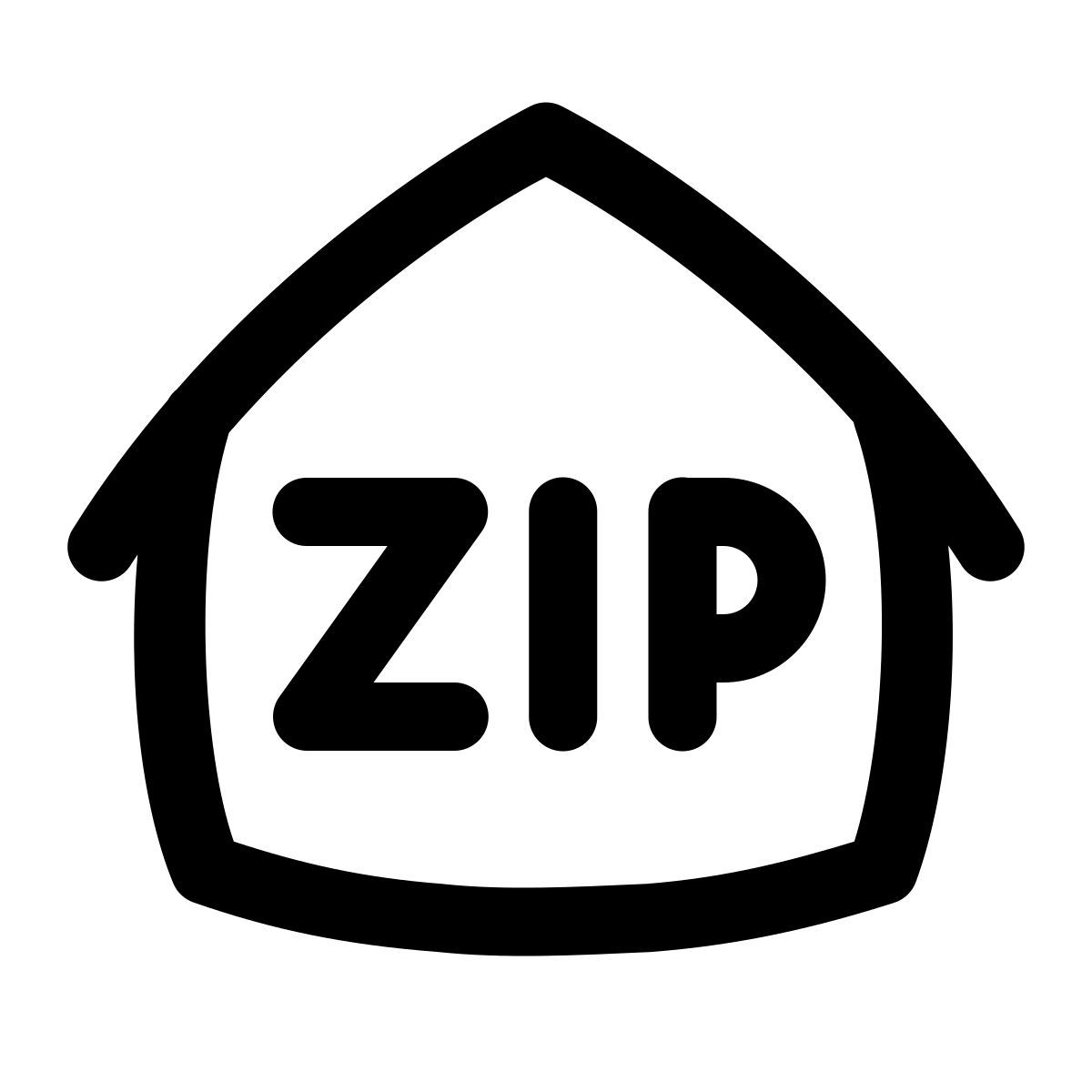 puffy outline style почтовый индекс icon