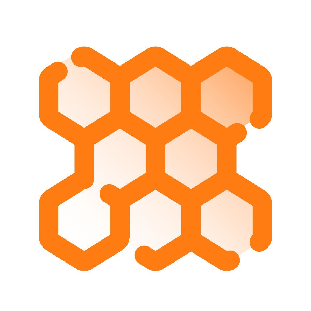 pulsar gradient style шестиугольная модель icon
