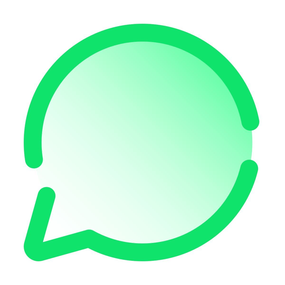 pulsar gradient style cообщение облачко icon