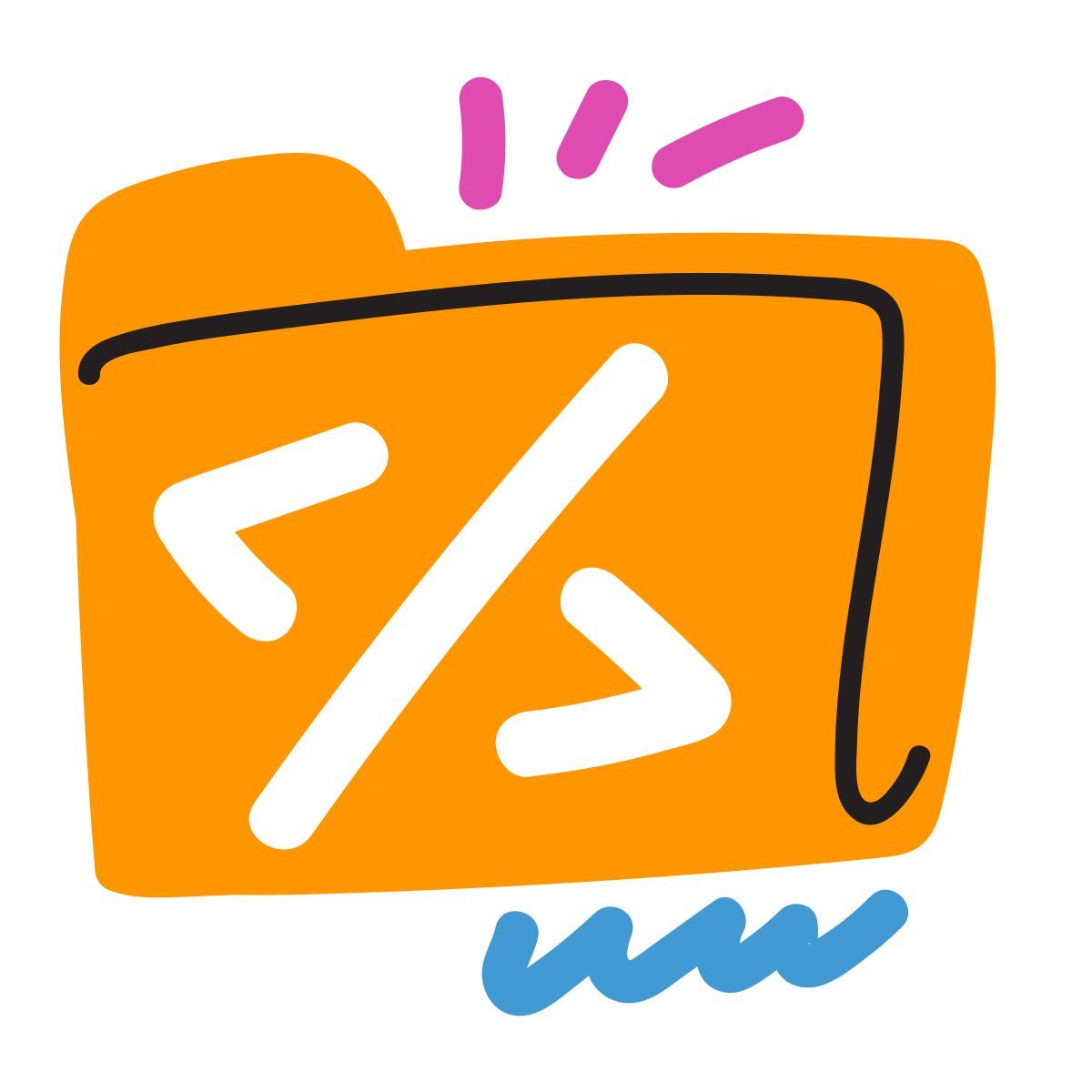scribby style папка с кодом icon