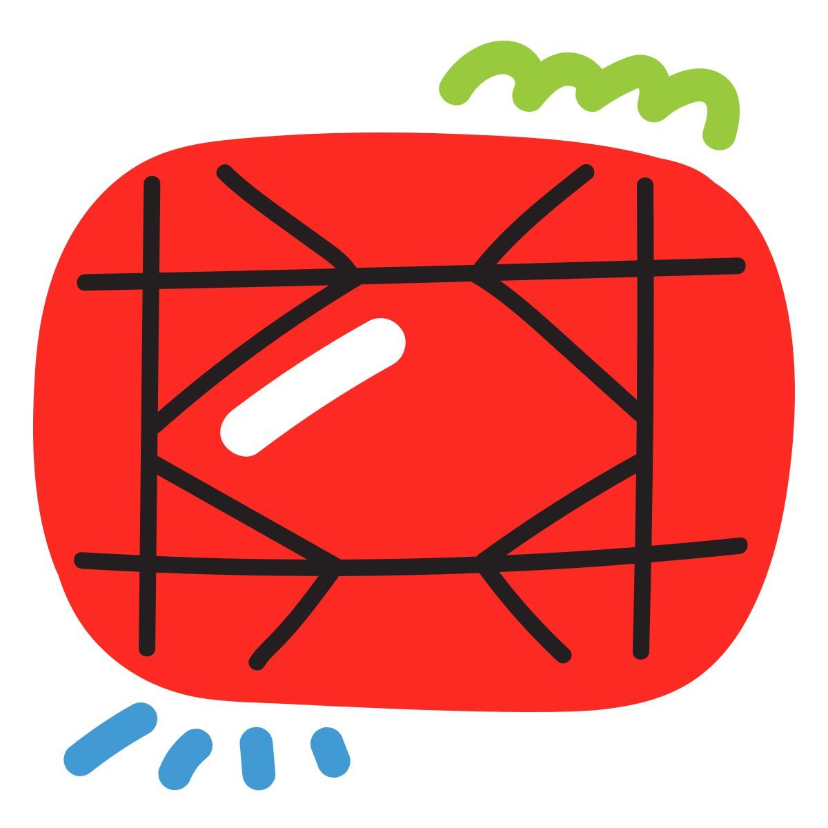 иконка рубин scribby стиль
