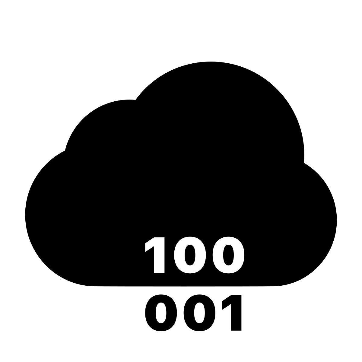 apple sf black filled style облако двоичный код icon