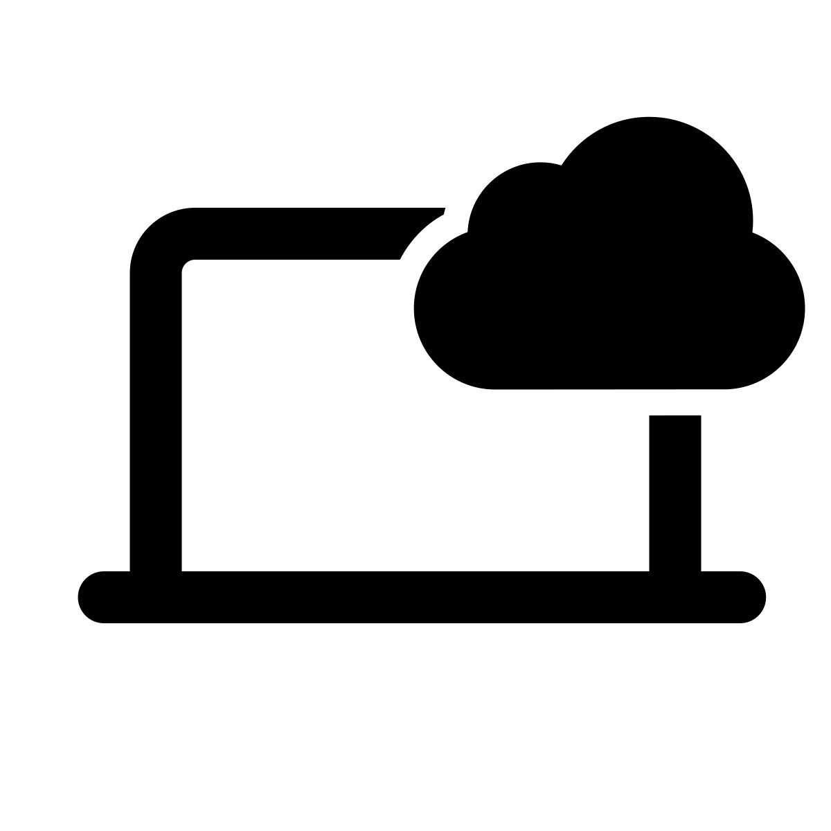 apple sf regular style облачные вычисления icon