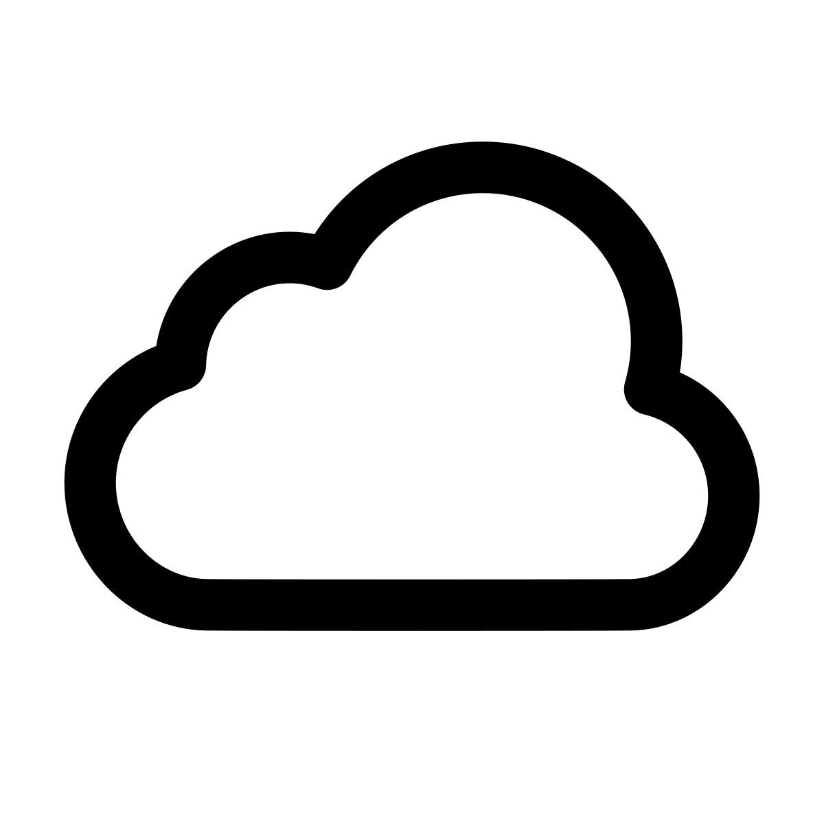 apple sf regular style облако icon