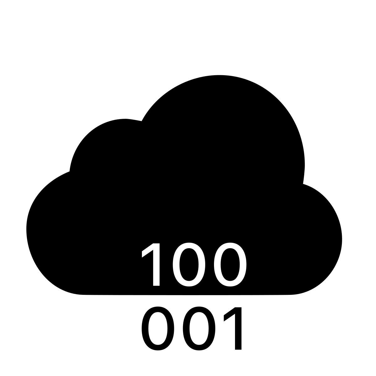 apple sf ultralight filled style облако двоичный код icon