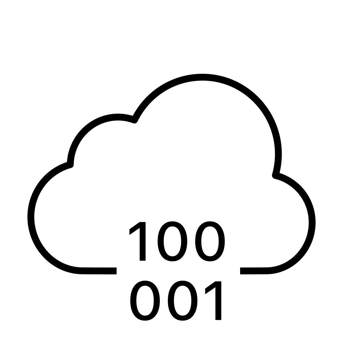 apple sf ultralight style облако двоичный код icon