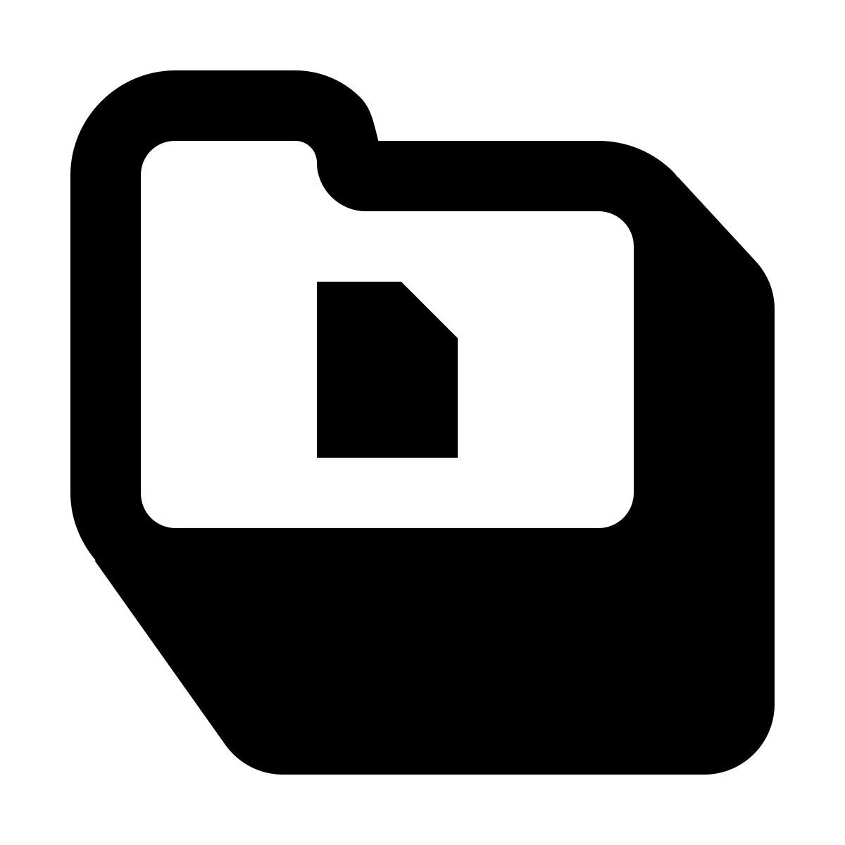 иконка папка документов shadow стиль