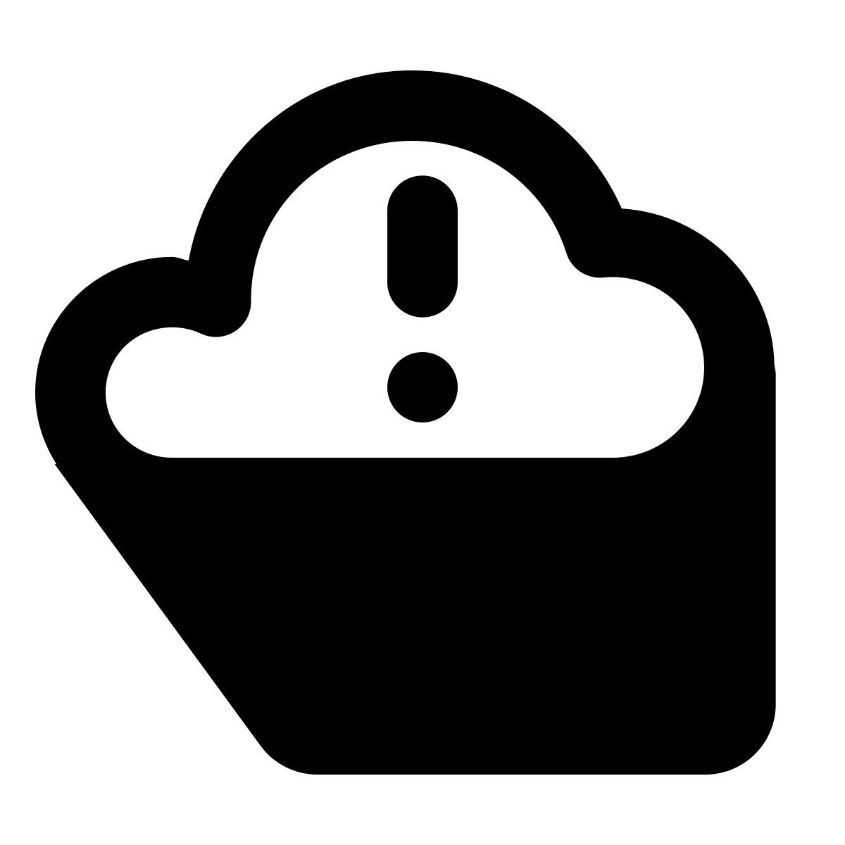 иконка облако с ошибкой shadow стиль