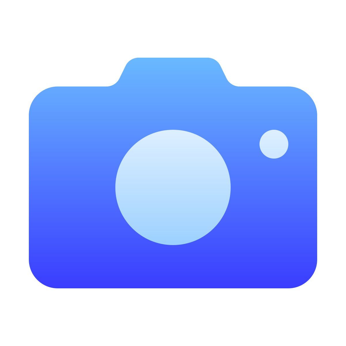 softteal gradient style камера icon