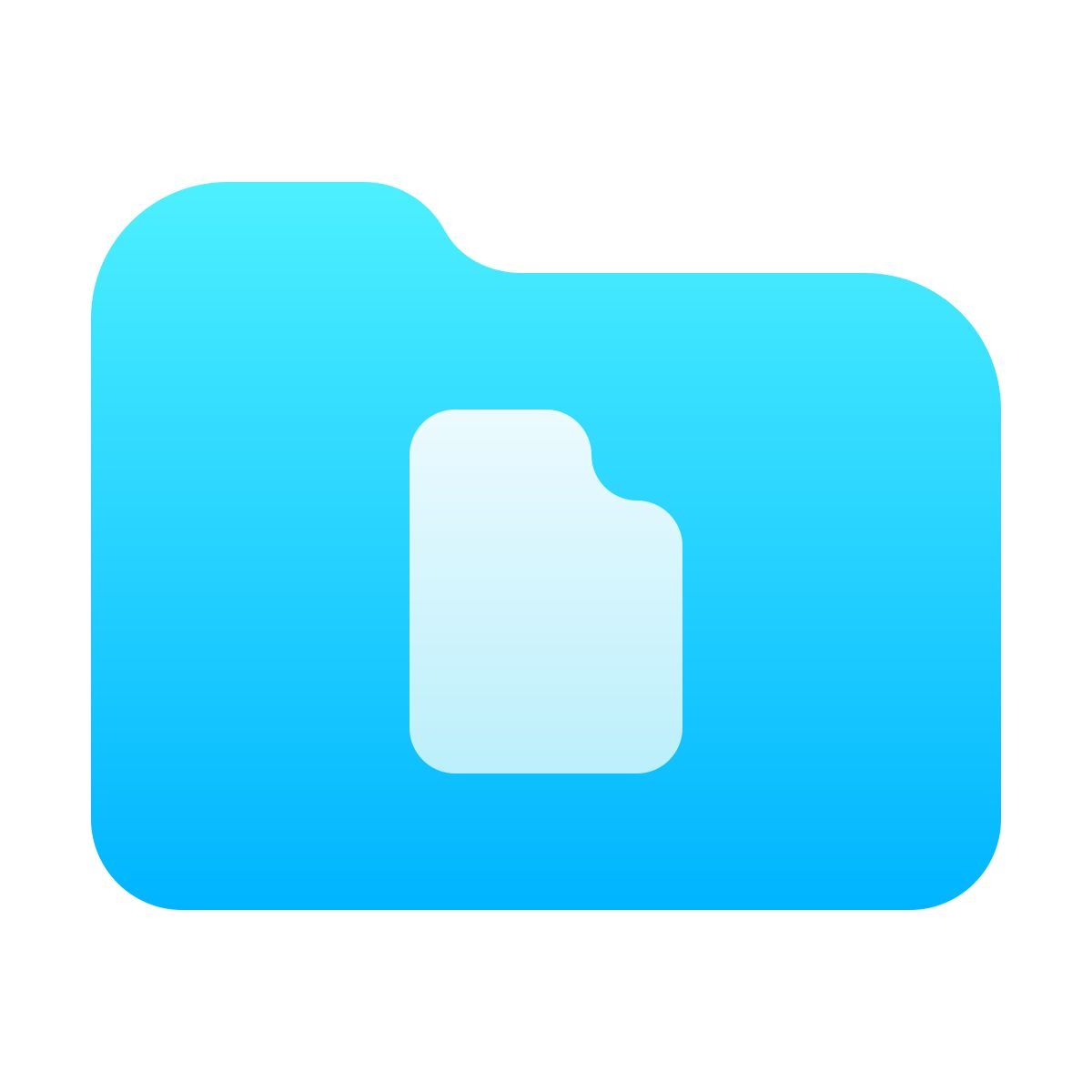 иконка папка документов softteal gradient стиль