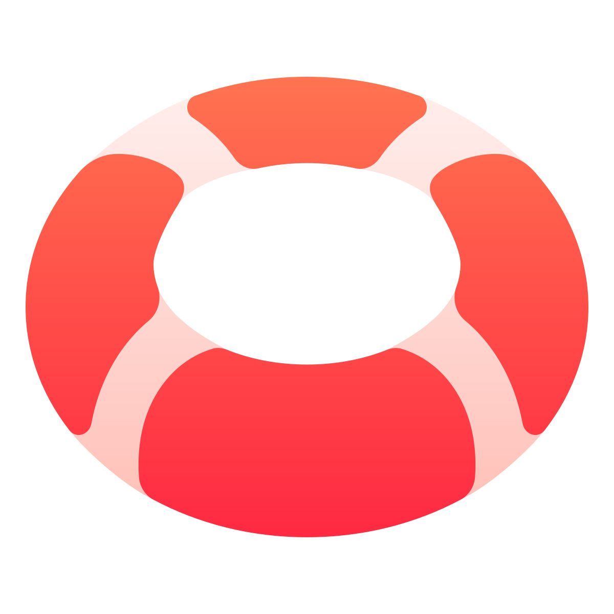 softteal gradient style спасательный круг icon