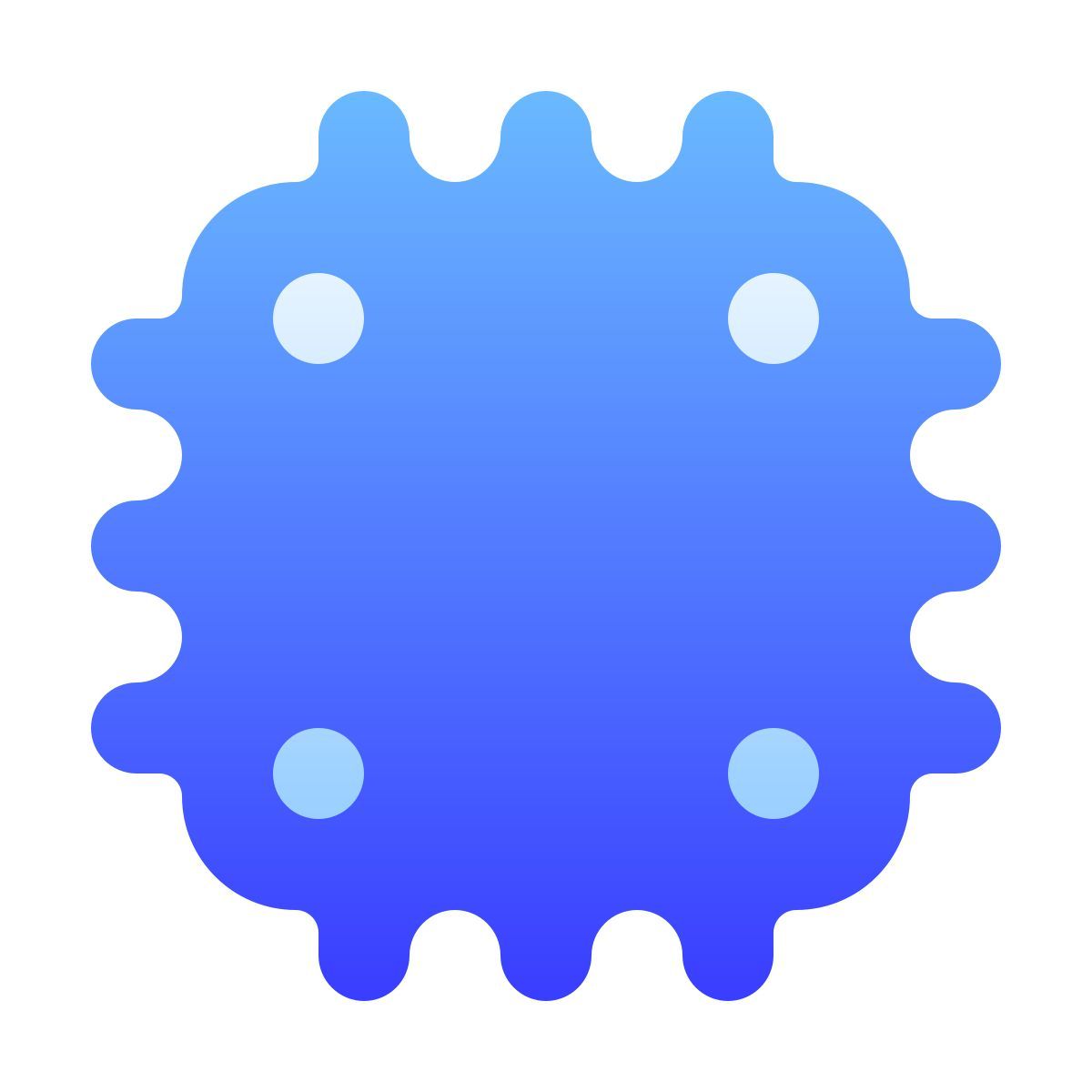 иконка процессор softteal gradient стиль