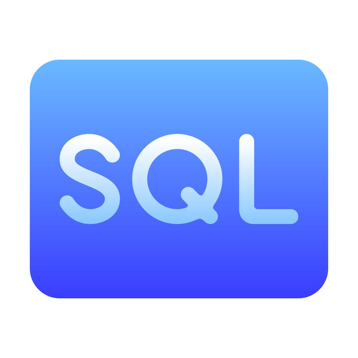 softteal gradient style sql icon