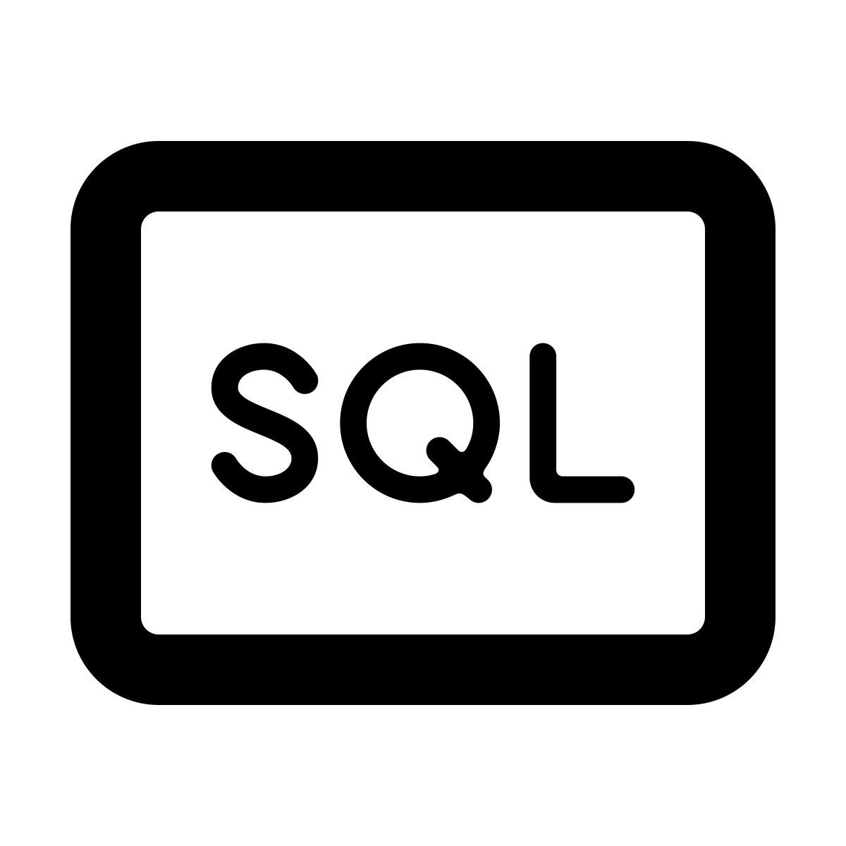 softteal line style sql icon