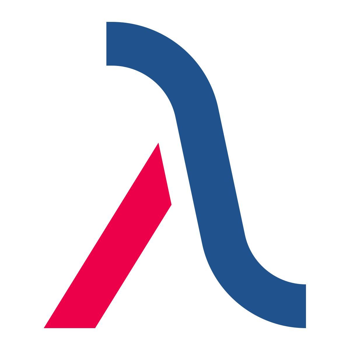 stencil style лямбда icon