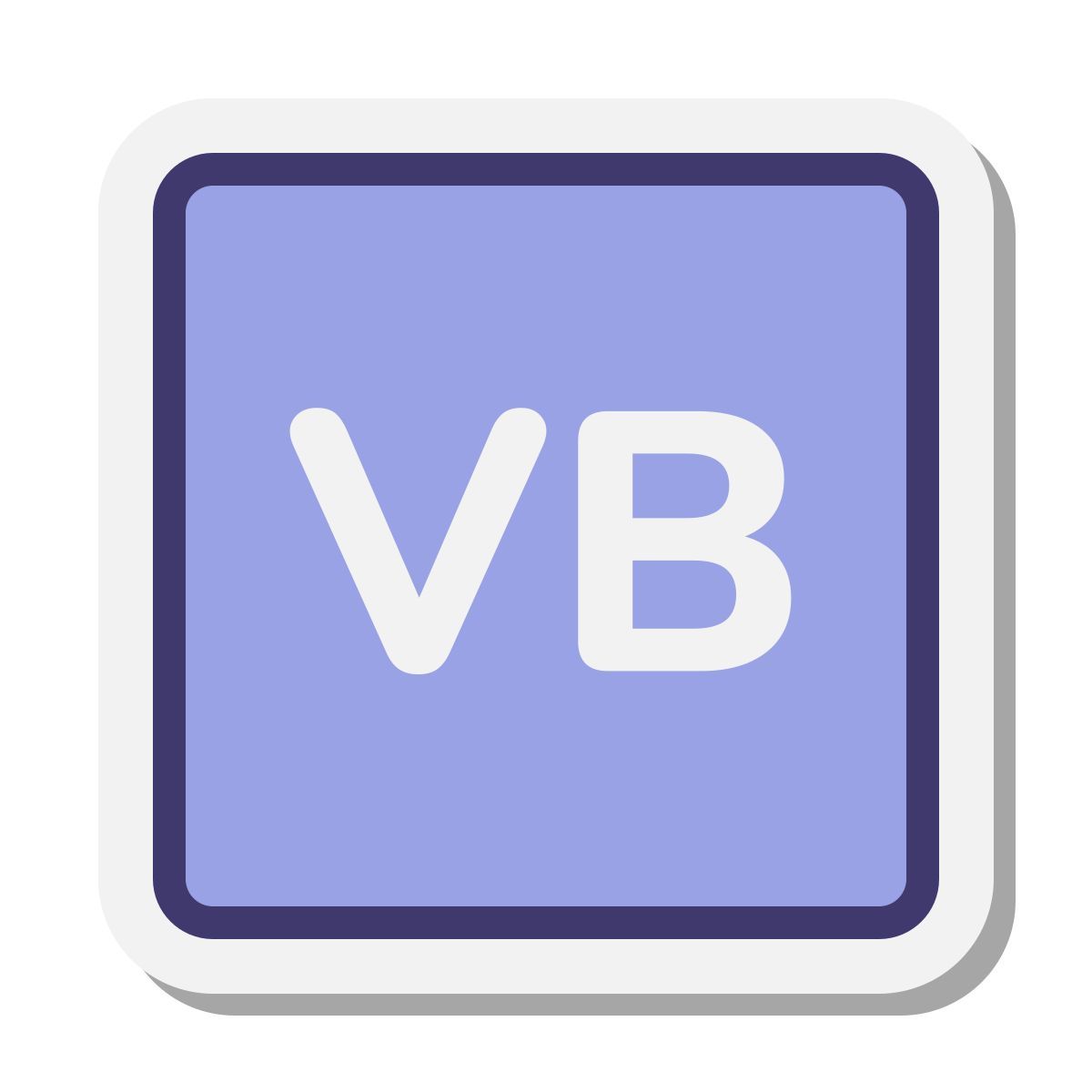 stickers style visual basic icon