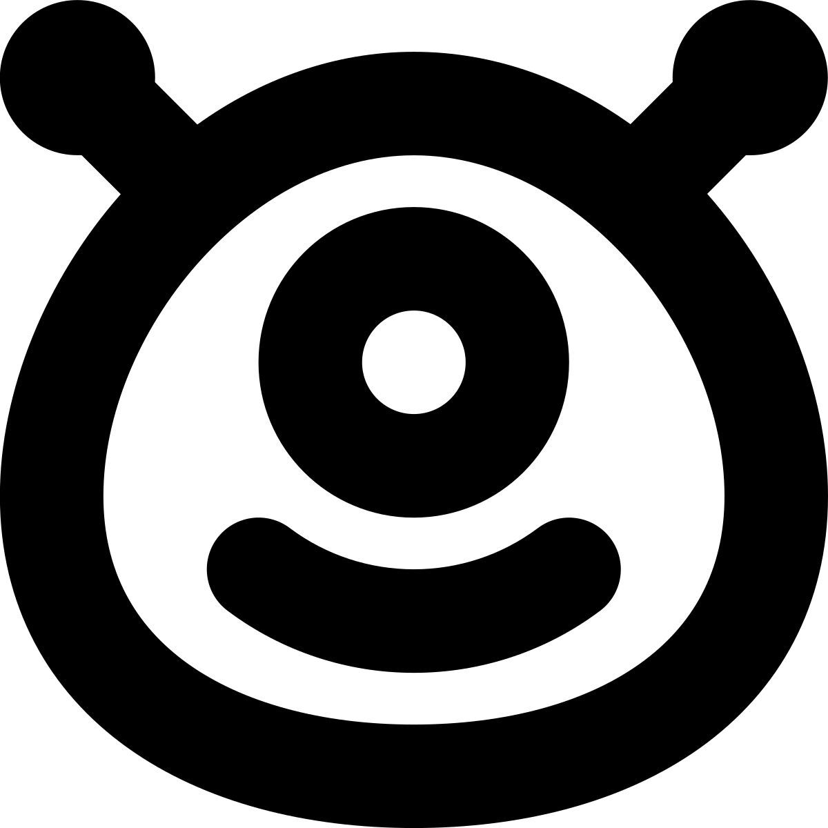 tiny bold style инопланетянин icon