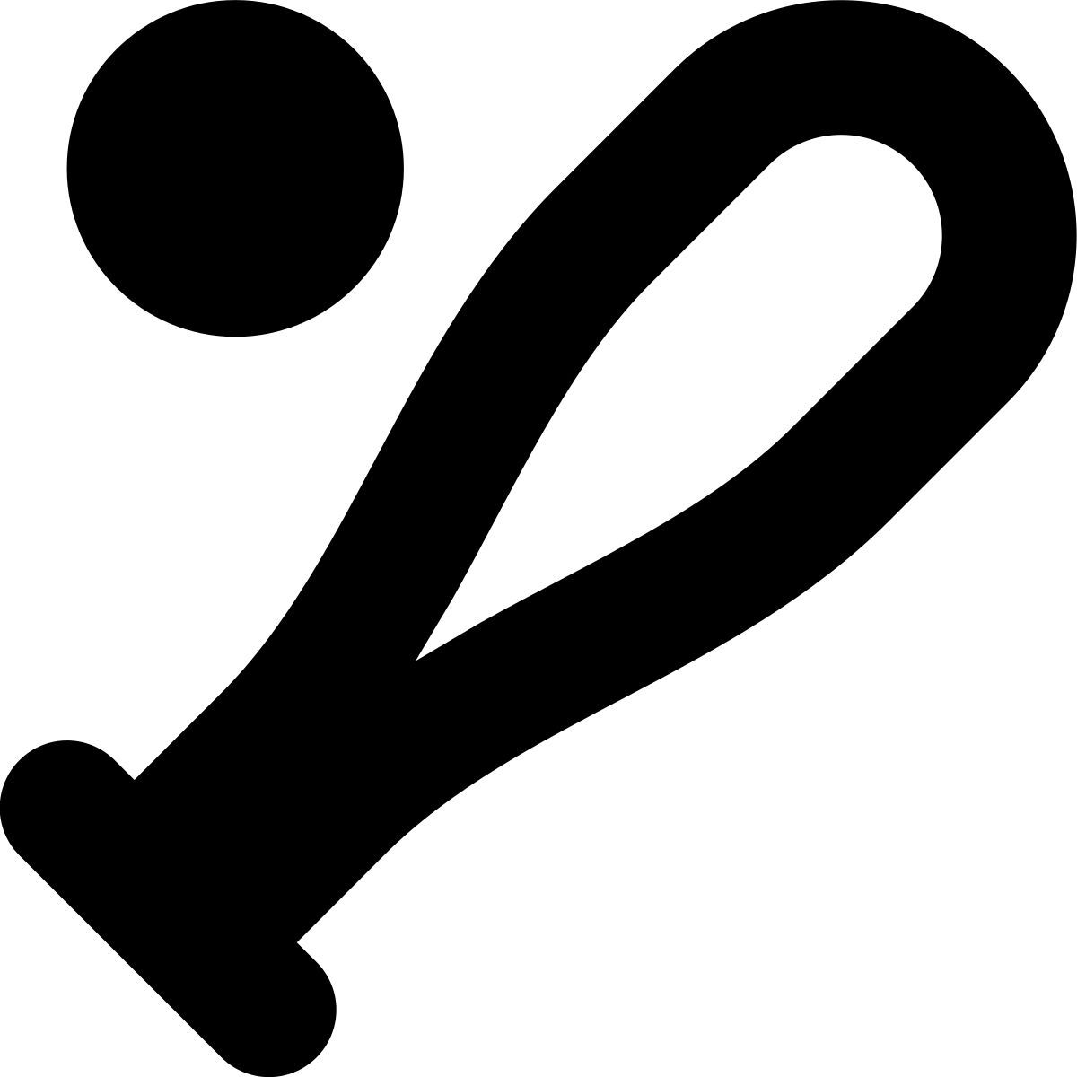 tiny bold style бейсбол icon