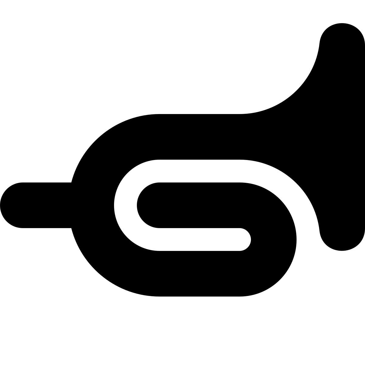 tiny bold style горн icon