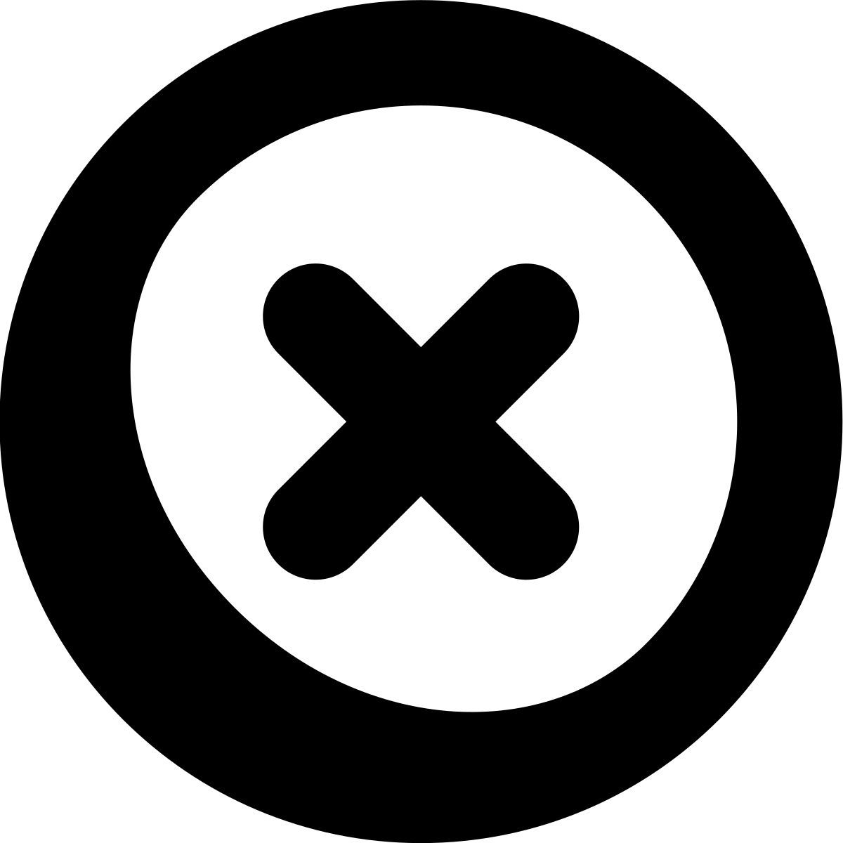 tiny bold style отмена icon