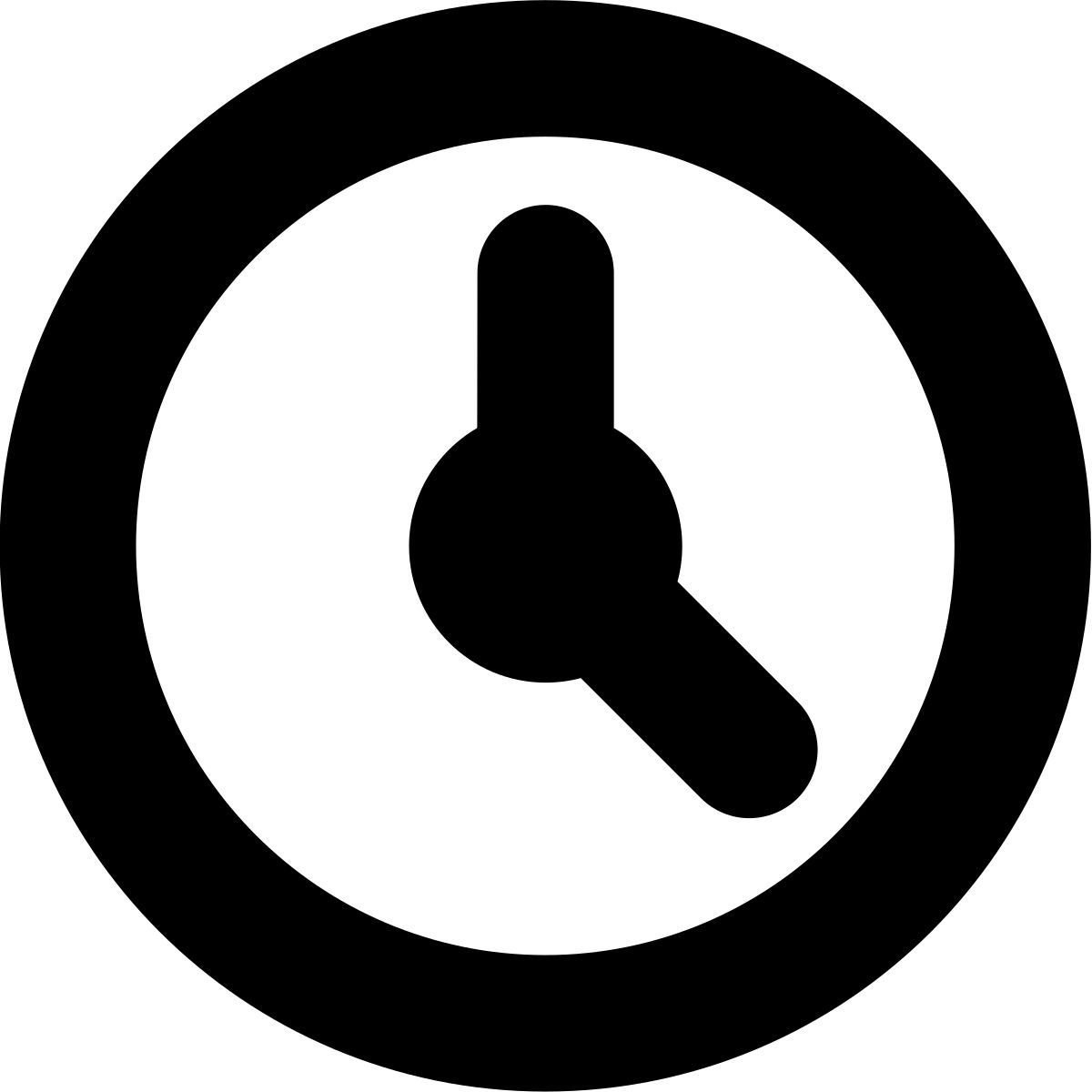 tiny bold style часы icon