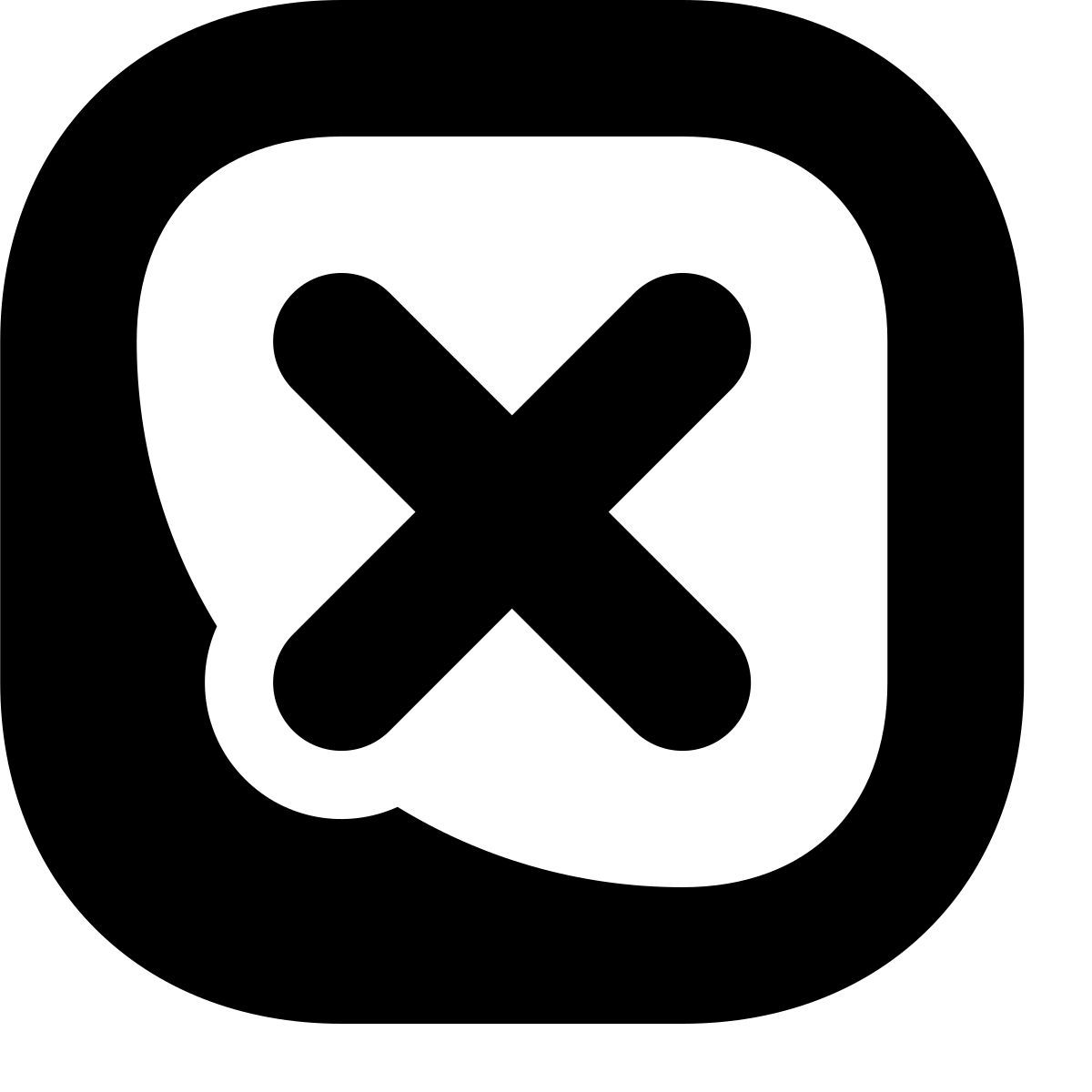 иконка закрыть окно tiny bold стиль
