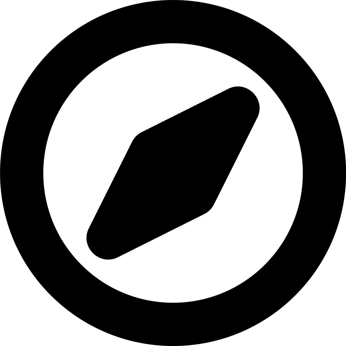 tiny bold style компас icon