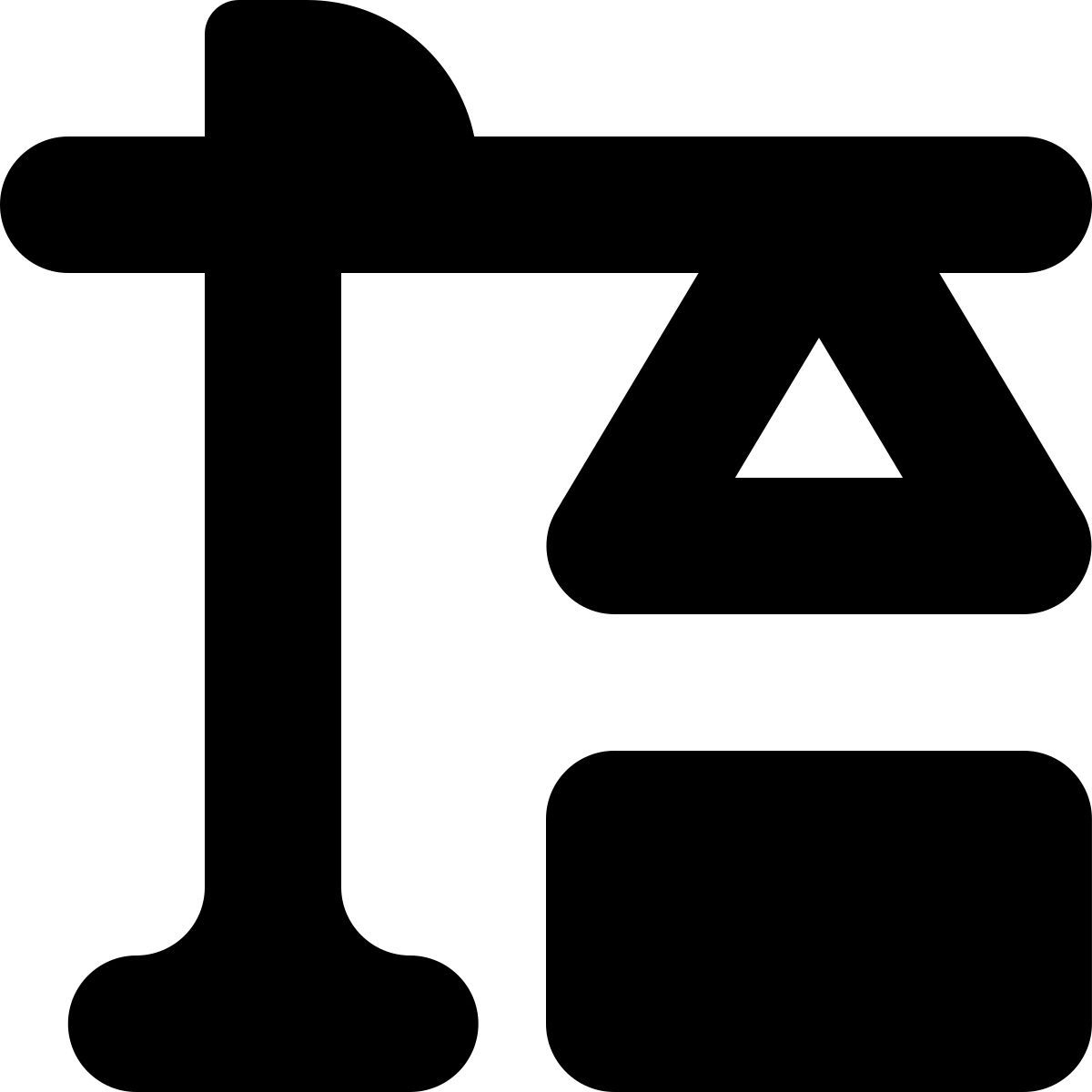 tiny bold style строительство icon